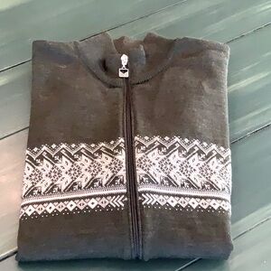 Dale of Norway Men’s Merino Wool Zip Sweater Size XL